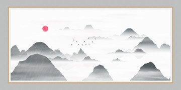水墨裝飾畫