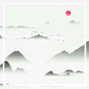 水墨裝飾畫