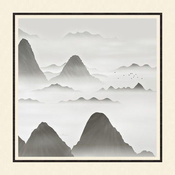 水墨裝飾畫