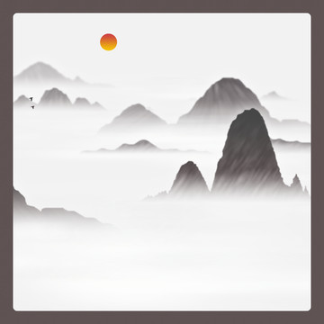 水墨意境裝飾畫