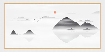 水墨意境裝飾畫