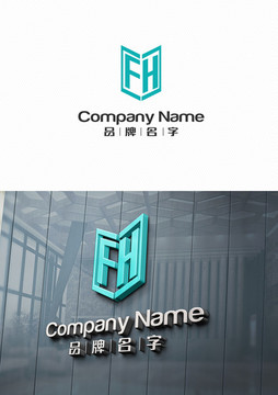 FHLOGO設(shè)計(jì)FH標(biāo)志