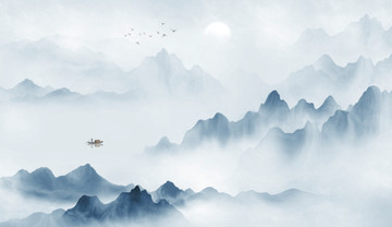 水墨山水畫(huà)