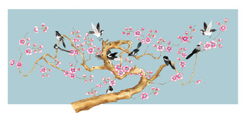 喜鵲登梅圖