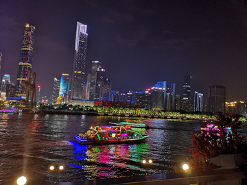 广州城珠江夜景