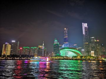 广州城珠江夜景