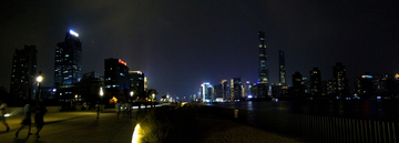 上海外滩夜景全景图