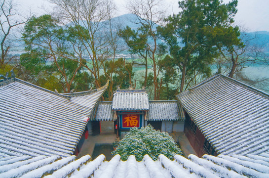 金华山雪景