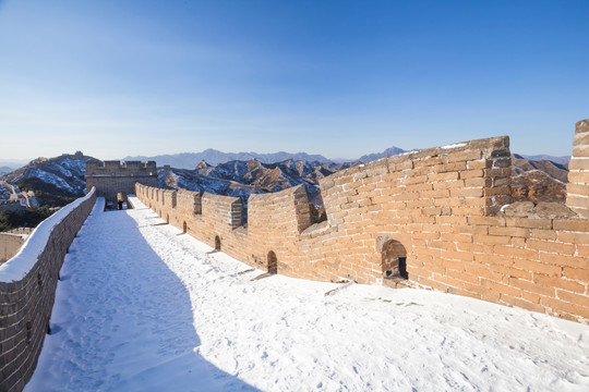 金山岭长城雪景