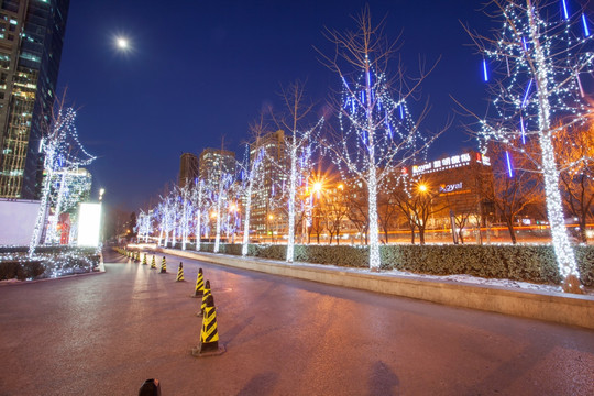 北京城市夜晚风光