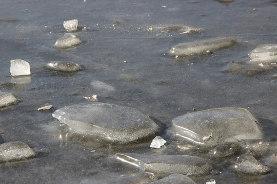 湖面浮冰