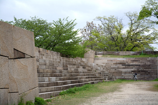 大阪城古城墙