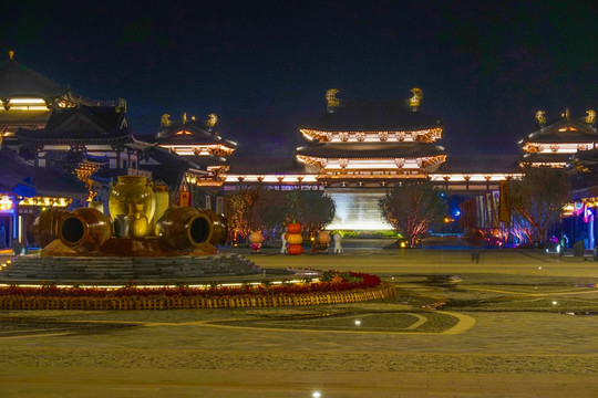 铜官窑古镇夜景