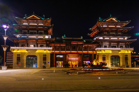 铜官窑古镇夜景