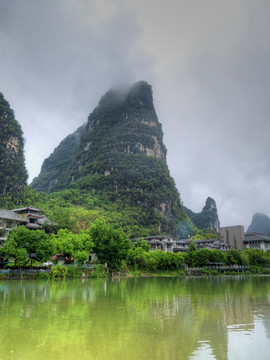 桂林阳朔遇龙河风光