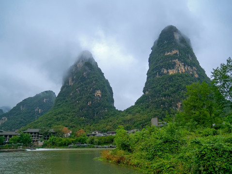 桂林阳朔遇龙河