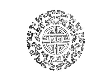 幾何團(tuán)花紋