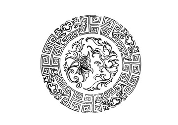 幾何團(tuán)花紋
