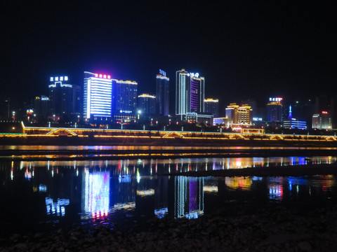 安康城市夜景