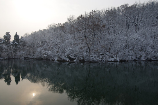 雪后池塘