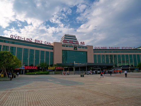桂林北站高铁站候车大楼