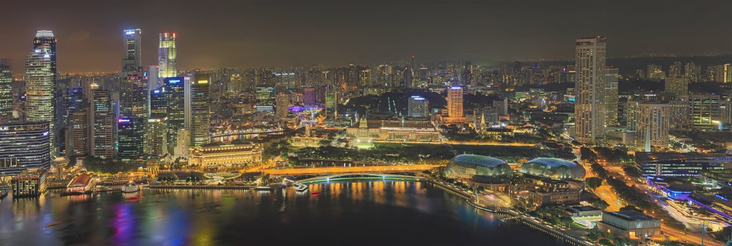 滨海湾夜景