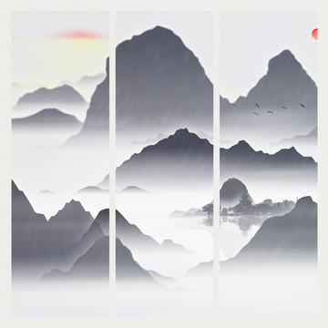 中式水墨畫