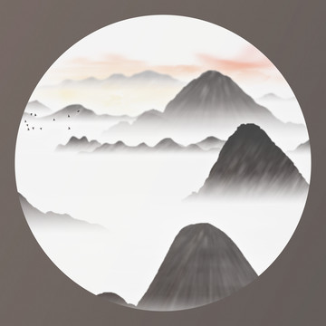 中式水墨畫
