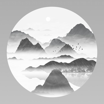 意境水墨畫