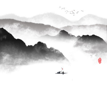 新中式山水畫
