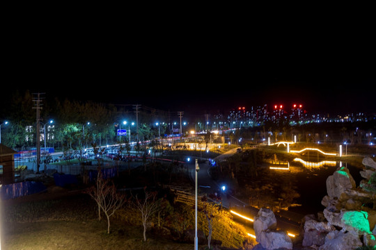 寧國城西湖夜景