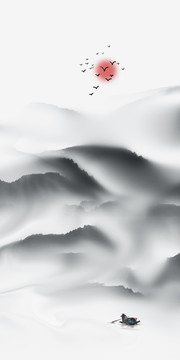 山水畫設(shè)計(jì)