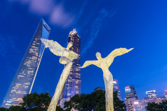 上海陆家嘴夜景