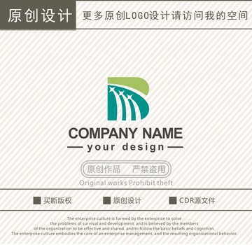 B字母科技logo