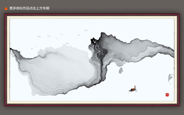 抽象水彩噴濺藝術(shù)玄關(guān)