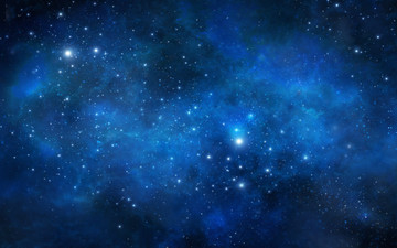 藍色星空大型星空背景