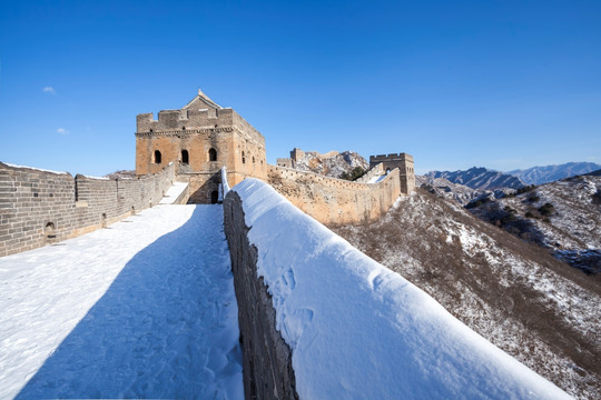 冬季金山岭长城雪景