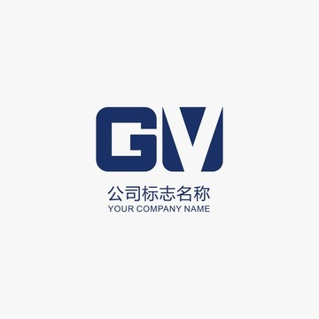 GV字母标志logo