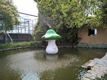 蘑菇头风景喷泉