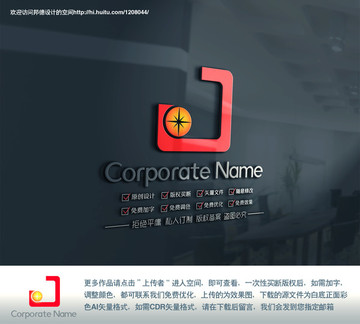 J字母创意logo