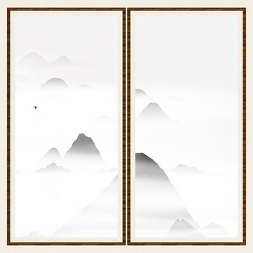禪意水墨山水