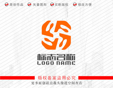 FX字母F旋转标志logo