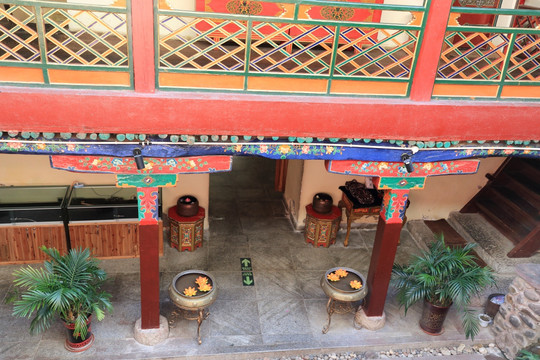 尧西平康藏式古建酒店内景