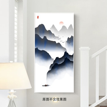 意境水墨山水装饰画