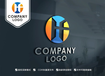 HF字母標志FH字母標志
