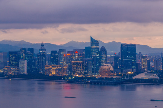 杭州钱江新城钱江世纪城夜景