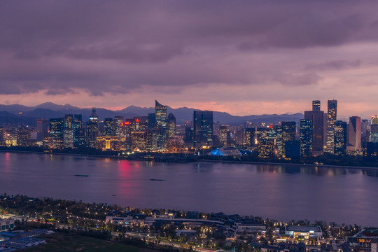 杭州钱江新城钱江世纪城夜景