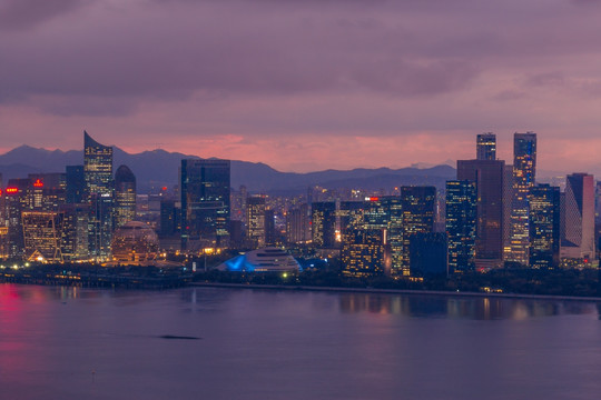 杭州钱江新城钱江世纪城夜景