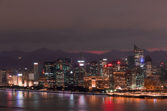 杭州钱江新城钱江世纪城夜景