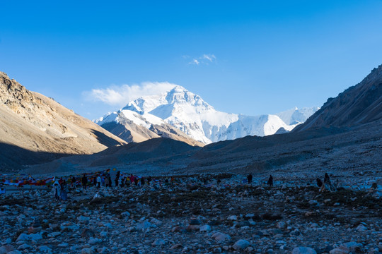 珠峰大本营拍摄的珠穆朗玛峰14